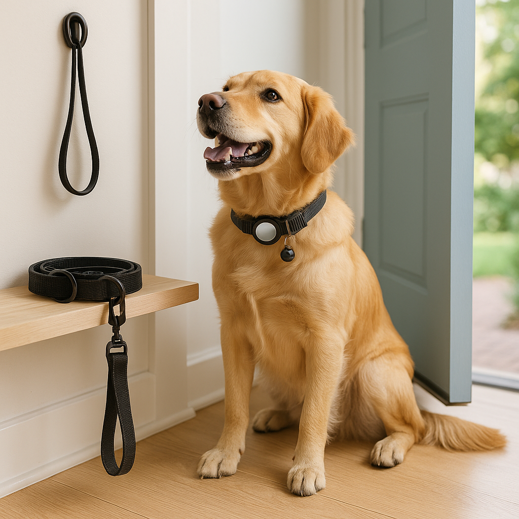TraceBand Reflective AirTag Collar